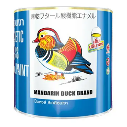 สีน้ำมัน เป็ดหงส์ #M207 (1กล.) สีส้มโอลด์โรส TOA