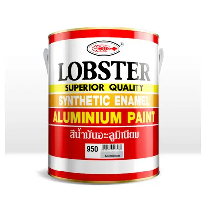 สีน้ำมันเคลือบเงา (0.085 ลิตร) สีเทา LOBSTER