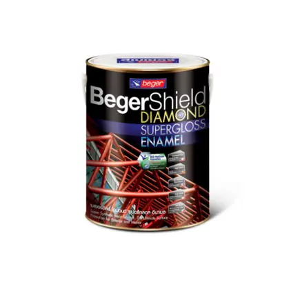 สีน้ำมัน ชนิดเงา Shield ไดมอนด์ซูเปอร์กลอสอีนาเมล เบส A (1กล.) BEGER