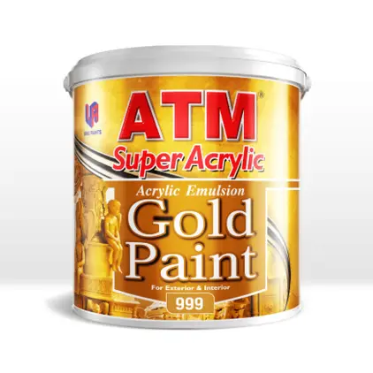 สีทองอะครีลิค สูตรน้ำมัน #999 (0.946ลิตร) ATM
