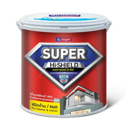 สีรองพื้นปูนใหม่ SUPER HI-SHIELD S-8888 (1กล.) BEGER