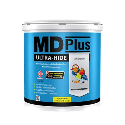 สีรองพื้นปูนใหม่-เก่า MD PLUS ULTRA-HIDE #0000 (1กล.) TOA