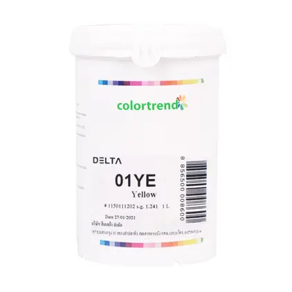 แม่สี #01YE (1ลิตร) สีเหลือง DELTA