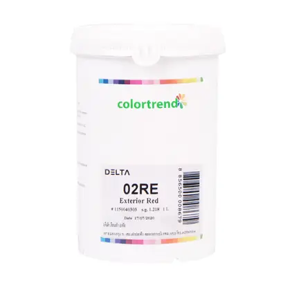 แม่สี #02RE (1ลิตร) สีแดงสด DELTA