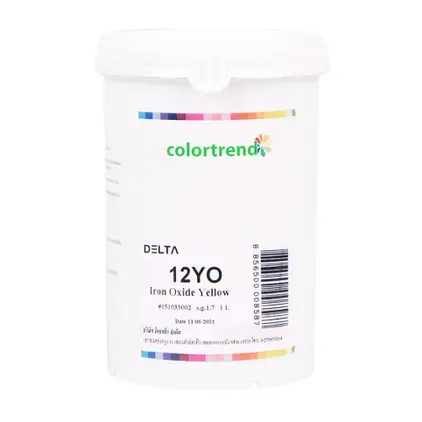 แม่สี #12YO (1ลิตร) สีเหลืองออกไซด์ DELTA