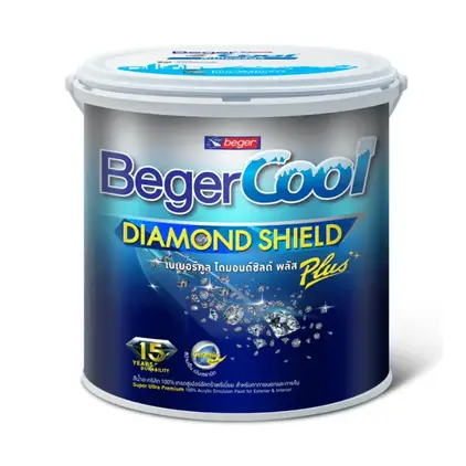 **สีน้ำภายนอก กึ่งเงา COOL ไดมอนด์ซิลด์ พลัส เบส A (2.5กล.) BEGER