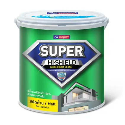สีน้ำอะคริลิก Super Hi-Shield Interior เบส C (2.5กล.) BEGER