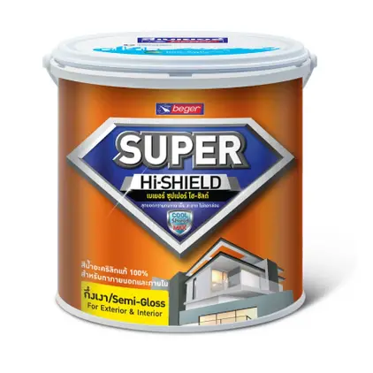 สีน้ำอะคริลิก Super Hi-Shield Semi-Gloss Base เบส B (1กล.) BEGER