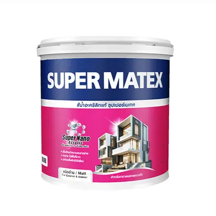สีน้ำภายนอก ด้าน SUPER MATEX เบส B (1กล.) TOA