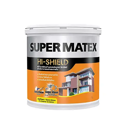 สีน้ำภายนอก กึ่งเงา SUPER MATEX เบส D (1กล.) TOA