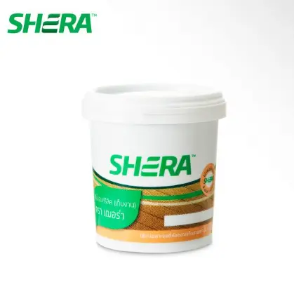สีทาไม้เฌอร่า (0.5ลิตร) สีเทาโมเดิร์น SHERA