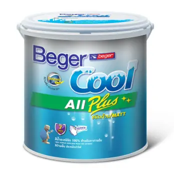 สีน้ำทาฝ้า COOL All Plus Ceiling I-3511 (1กล.) สี Cool White BEGER
