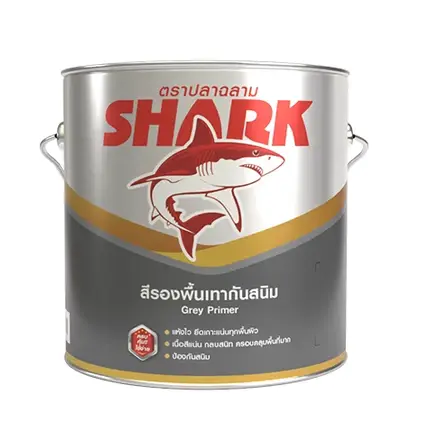 สีรองพื้นเทากันสนิม (ถัง) SHARK