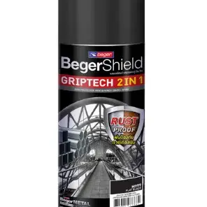 สีสเปรย์ กริปเทค2IN1 M999 400ซีซี สีดำด้าน BEGER