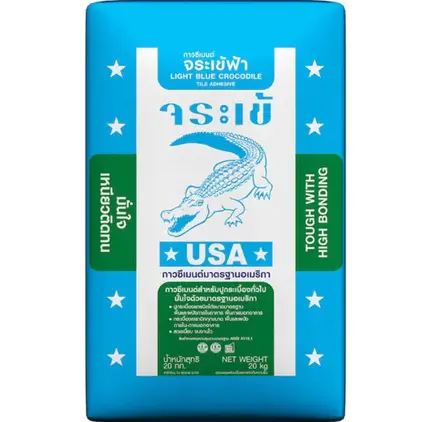 กาวซีเมนต์ จระเข้ฟ้า (20กก.) สีฟ้า JORAKAY