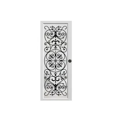ประตู UPVC 80 x 200 ซม. Wrought-iron สีขาว ECO-DOOR