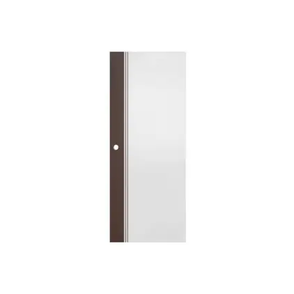 ประตู UPVC 80 x 200 ซม. 3.5 ซม. ED2 สี Brunette-Whi ECO-DOOR