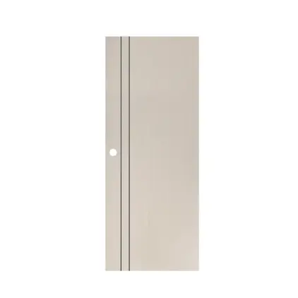 ประตูภายใน UPVC Extrusion ปิดผิว PVC Film เจาะ 80 x 200 ซม. 3.5 ซม. PE3 ECO-DOOR