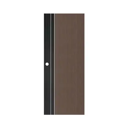 ประตูภายใน UPVC ผิวลายไม้ร่องเส้นสีขาว (เจาะ) 80 x 200 ซม. 3.5 ซม. PX1 ECO-DOOR