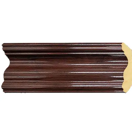ไม้บัวบน 2.6 x 3 ม.(24/กล่อง) BB004-W01 สีไม้สักเงา YES-MOULDING