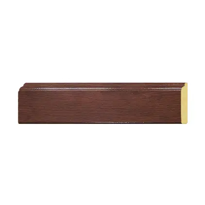 ไม้มอบ (บัวกลาง) 1.8 x 3 ม.(71/กล่อง) BG008-W01 สีไม้สักเงา YES-MOULDING