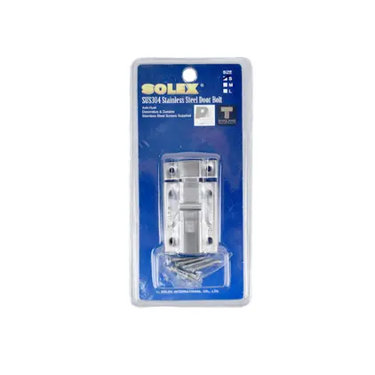 กลอนสแตนเลส 304 ห้องน้ำ ขนาดเล็ก SOLEX