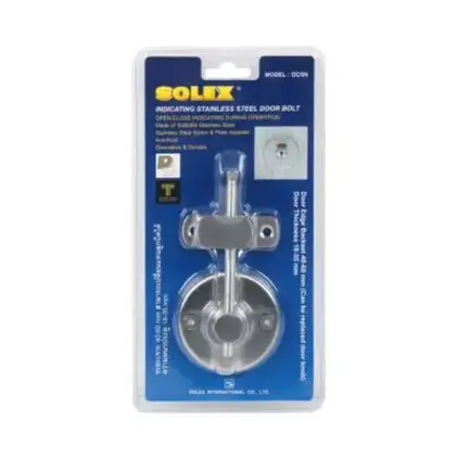กลอนสแตนเลส 304 ห้องน้ำ รุ่น OC6N SOLEX