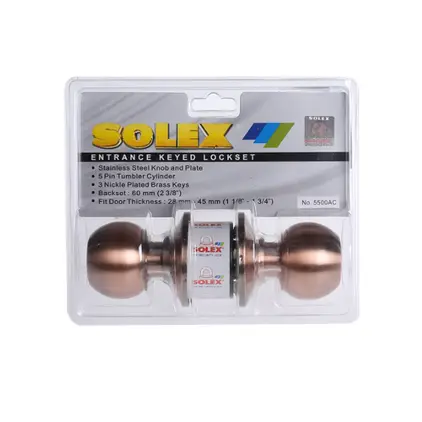 กุญแจลูกบิด รุ่น 5500 AC SOLEX