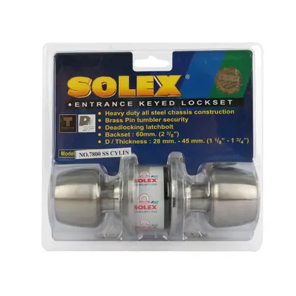 ลูกบิดประตู (แผง) รุ่น 7800 SS CYLIN SOLEX