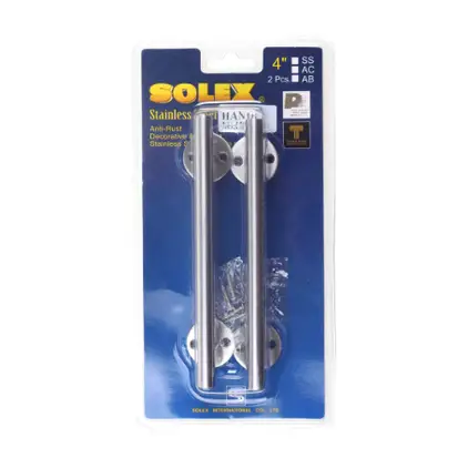 มือจับ สแตนเลส แพ็ค2 (แผง) NO.150SS SOLEX