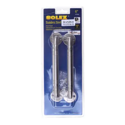 มือจับ สแตนเลส แพ็ค2 (แผง) NO.175SS SOLEX