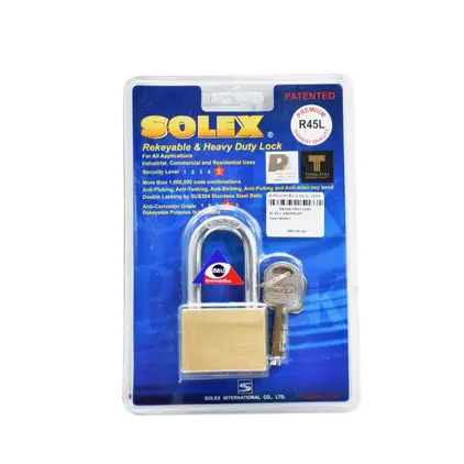 กุญแจคล้อง R 45 L PREMIUM SOLEX