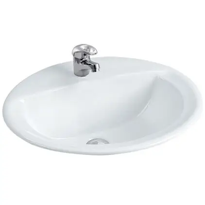 อ่างล้างหน้า ฝังเคาน์เตอร์ เซอร์คอน K-1129X-1-WK สีขาว