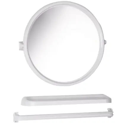 กระจกกลม 3 ชิ้น SM303W สีขาว SIMILAN