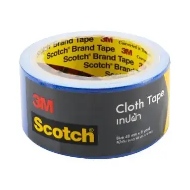 เทปผ้ามันเงา 48มม.x8หลา สีน้ำเงิน Scotch 