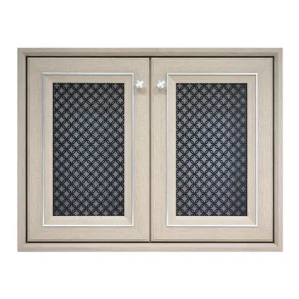 บานซิงค์คู่ Neutral 85.5 x 65.5 x 10 ซม. CC8060-31 สีแฟบริคบราวน์ YES MOULDING