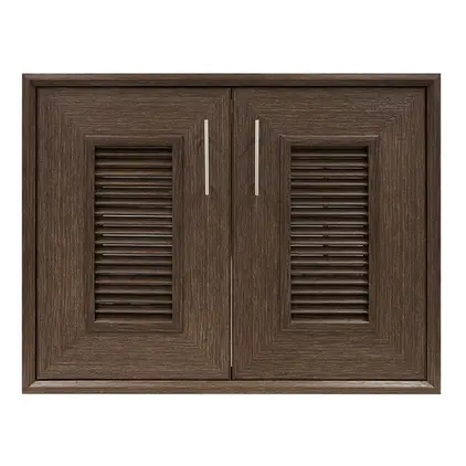 บานซิงค์คู่ LOUVER CA8060 สีแบล็คโคโคนัท YES MOULDING