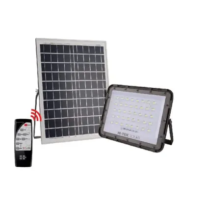 โคมฟลัดไลท์ โซลาร์เซลล์ LED 200W รุ่น สเตลล่า แสงขาว HI-TEK
