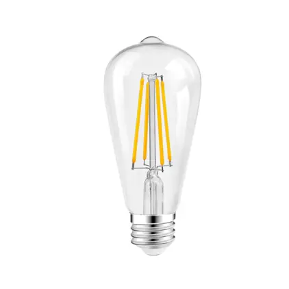 หลอด LED กระจกใส ขั้ว E27 เรทโทร อีโค่ ST64 HI-TEK