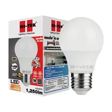 หลอดไฟ LED E27 14W รุ่น มวยไทย Series แสงนวล HI-TEK