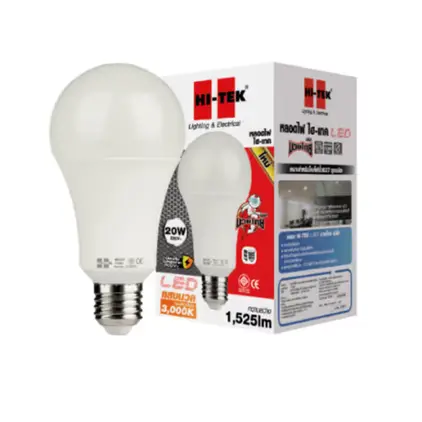 หลอดไฟ LED E27 20W รุ่น มวยไทย Series แสงนวล HI-TEK
