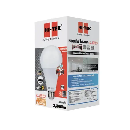 หลอดไฟ LED E27 28W รุ่น มวยไทย Series แสงนวล HI-TEK