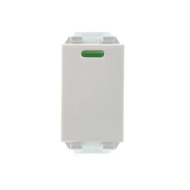 สวิตช์ 1 ทาง 1 ช่อง พรายน้ำ 16A 250V NN-SW101 สีขาว NANO