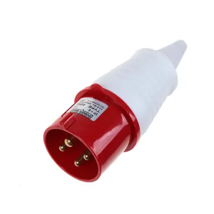 ปลั๊กเพาเวอร์ ตัวผู้ 3P+E 380V 32A HT-024