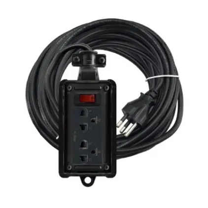 บล๊อคยาง+เต้ารับ 2 ช่อง+สายไฟ 10 ม. RB10NS2-10M NANO