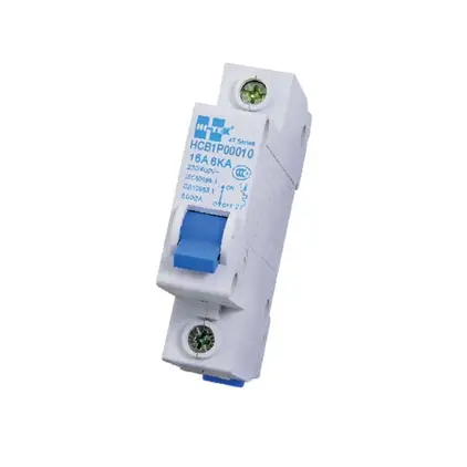 คอนซูเมอร์เซอร์กิตเบรคเกอร์ เบรกเกอร์ลูก 1 สาย 6kA 16A HI-TEK