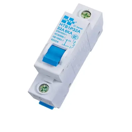 คอนซูเมอร์เซอร์กิตเบรคเกอร์ เบรกเกอร์ลูก 1 สาย 6kA 32A HI-TEK