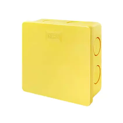 กล่องพักสาย 4 x 4 นิ้ว NANO-44Y สีเหลือง NANO