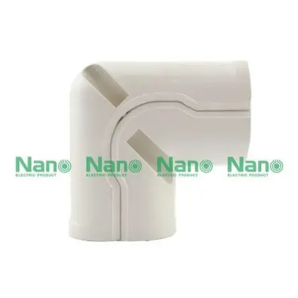 ข้องอแอร์มุม 90 องศา 81 x 106 x 63 มม. AC75 สีครีม NANO