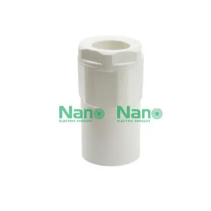 ข้อต่อกล่อง คอนเน็คเตอร์ (3/4 นิ้ว) NNCN20W สีขาว NANO